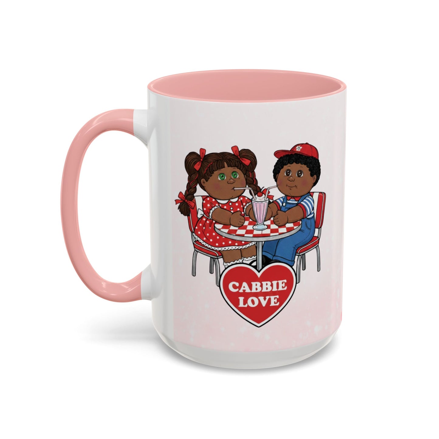 Cabbie Love Valentine Mug – 15 oz Retro Cabbies Couple Coffee Mug – Cute Nostalgia Gift