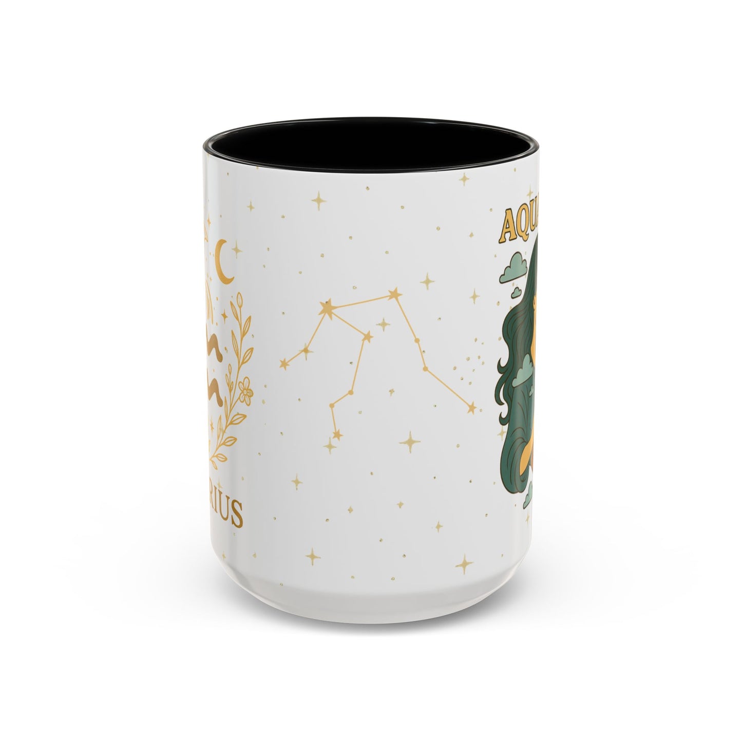 Aquarius Zodiac Mug – Astrology Coffee Mug, Celestial Aquarius Gift, Zodiac Accent Mug for Astrology Lovers