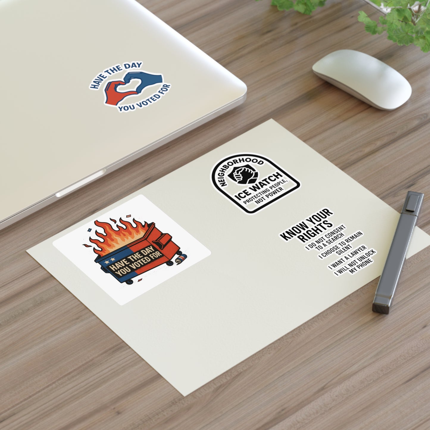 Know Your Rights Sticker Pack – Activist & Political Vinyl Stickers