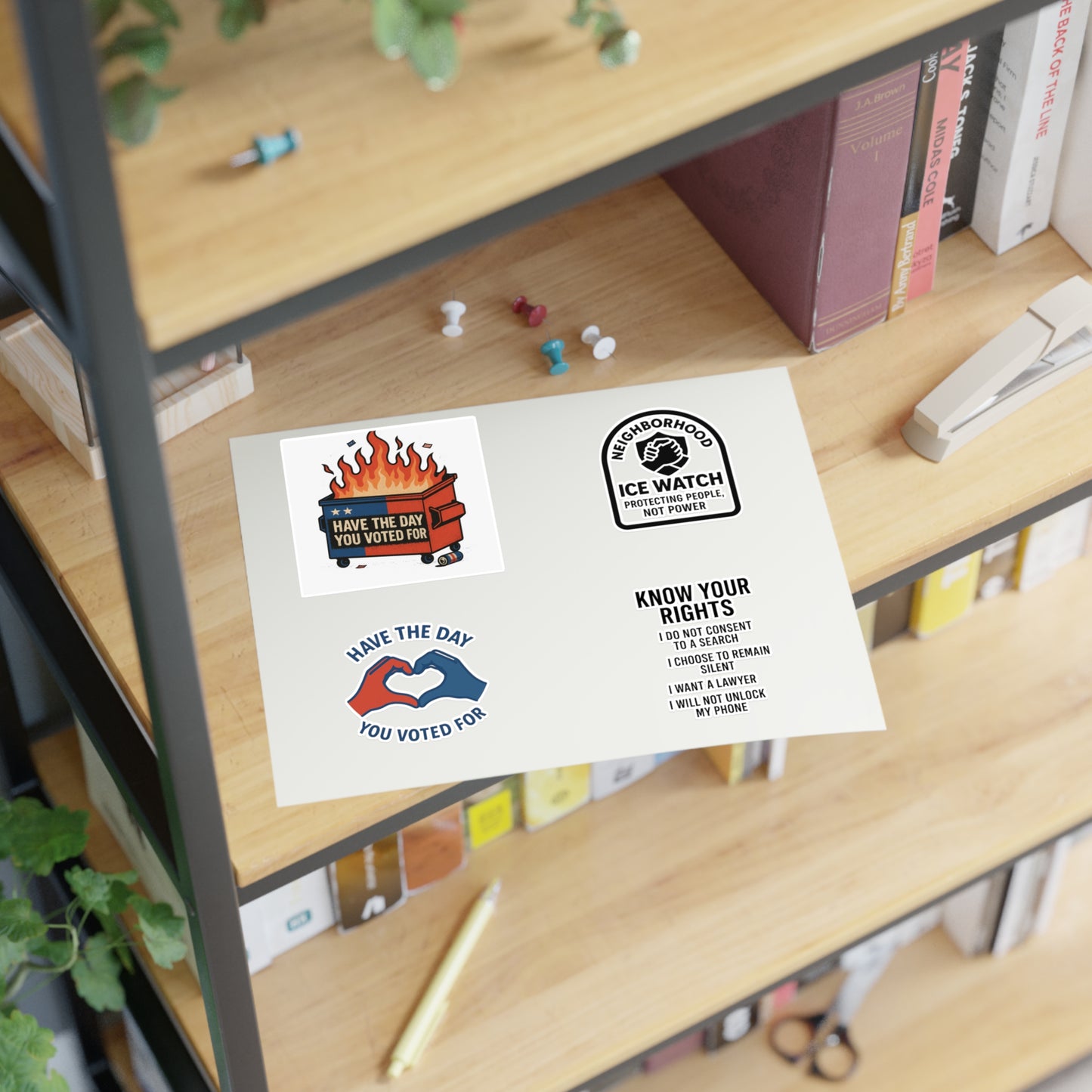 Know Your Rights Sticker Pack – Activist & Political Vinyl Stickers