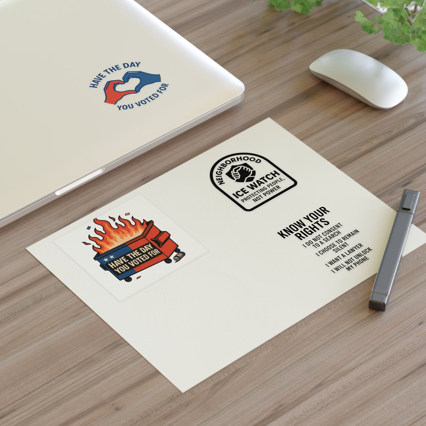 Know Your Rights Sticker Pack – Activist & Political Vinyl Stickers