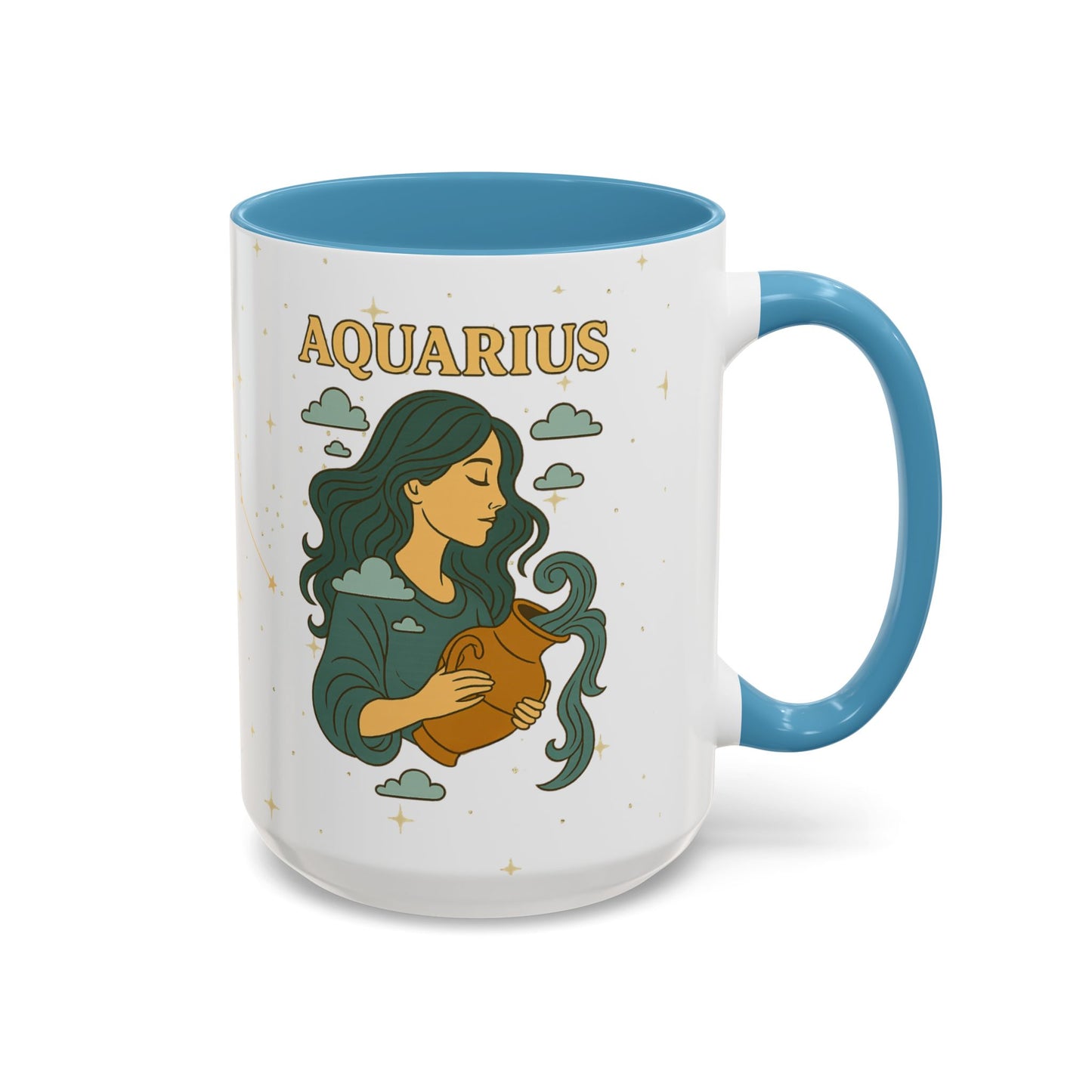 Aquarius Zodiac Mug – Astrology Coffee Mug, Celestial Aquarius Gift, Zodiac Accent Mug for Astrology Lovers